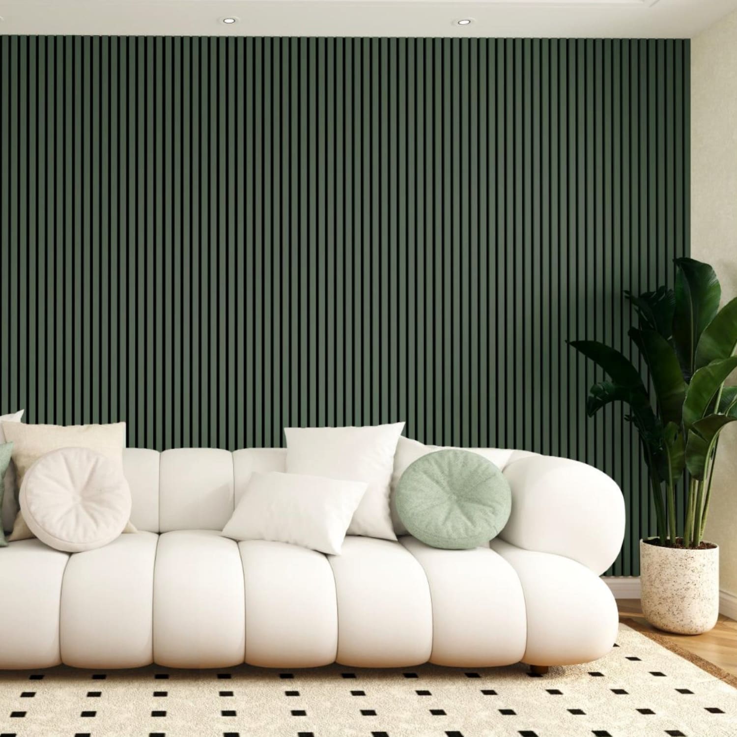 Coloured Acoustic Slatted Wall Panels-7