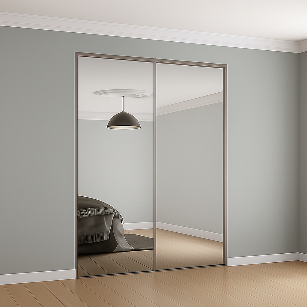 Classic Mirror Sliding Wardrobe Door Kit