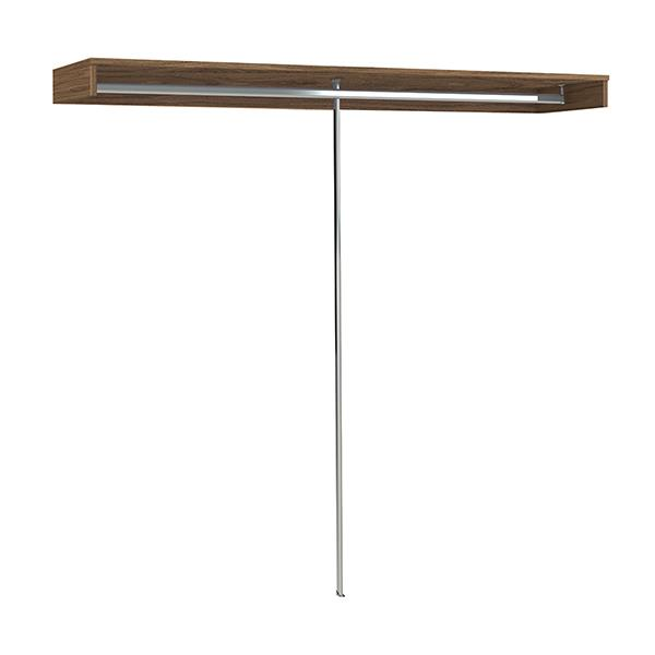 Colour Matched Shelf With Hanging Rail