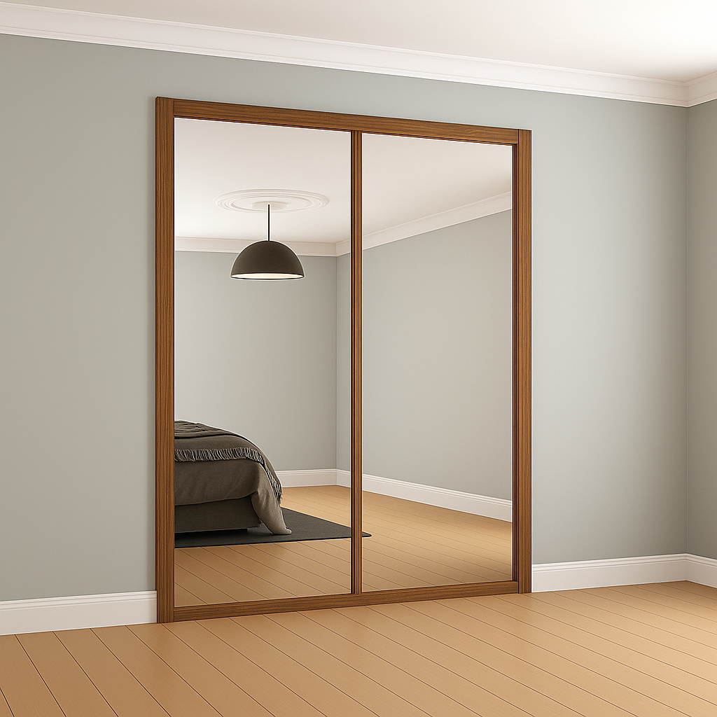Classic Mirror Sliding Wardrobe Door Kit