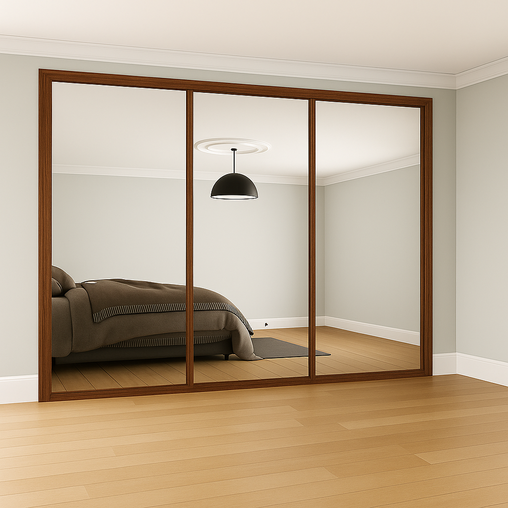 Classic Mirror Sliding Wardrobe Door Kit