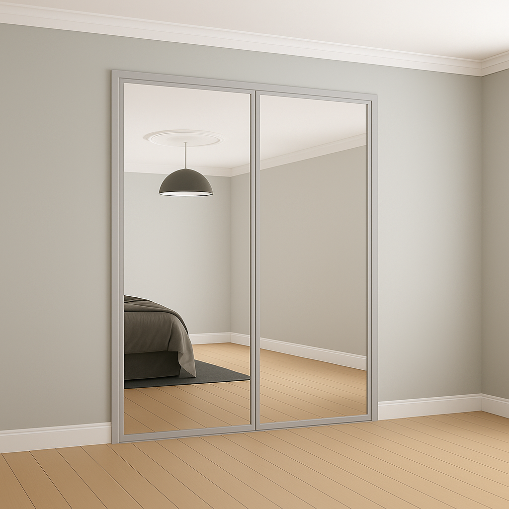 Classic Mirror Sliding Wardrobe Door Kit