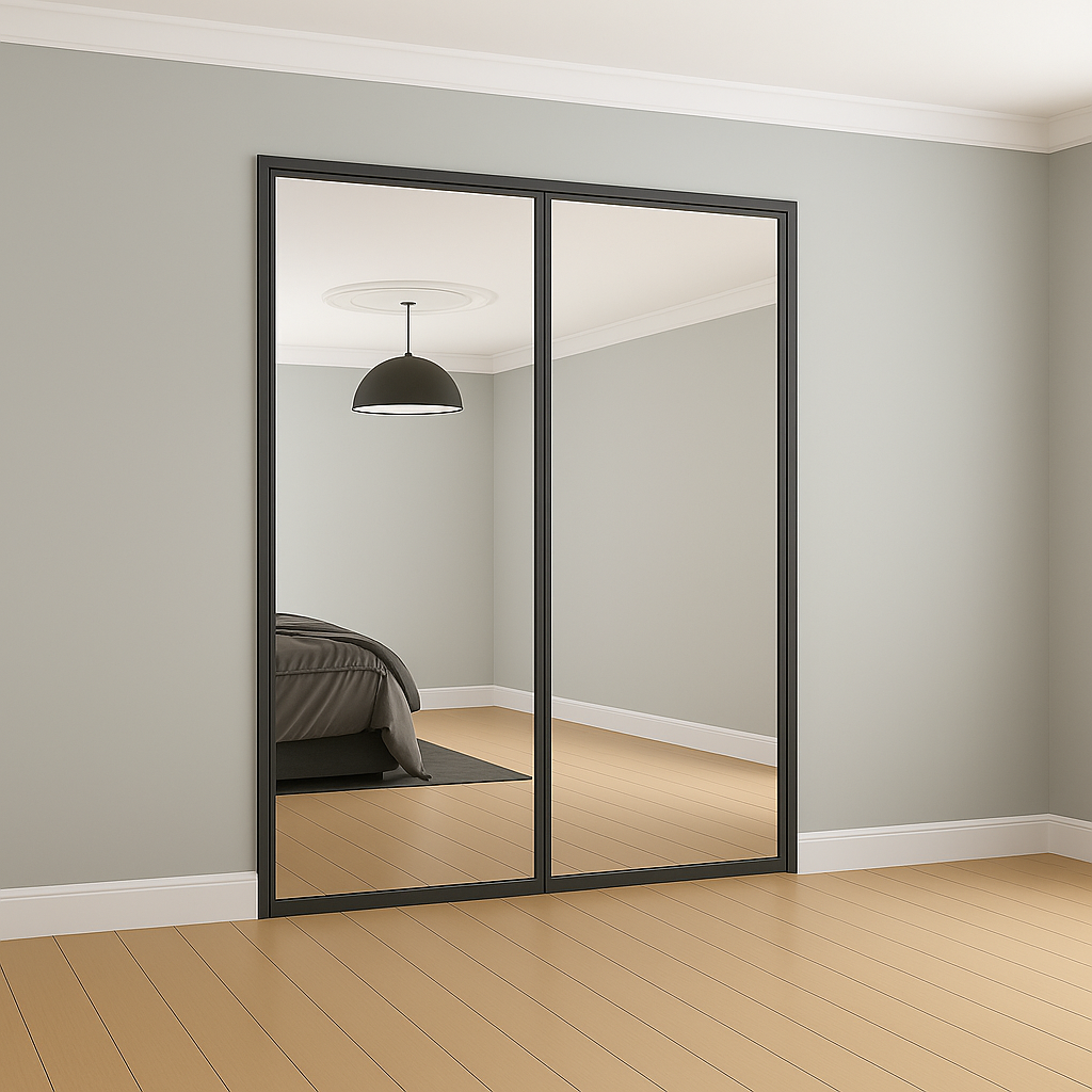 Classic Mirror Sliding Wardrobe Door Kit