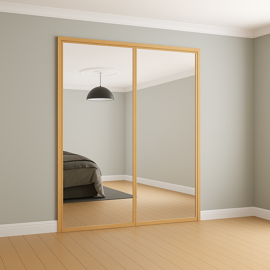 Classic Mirror Sliding Wardrobe Door Kit
