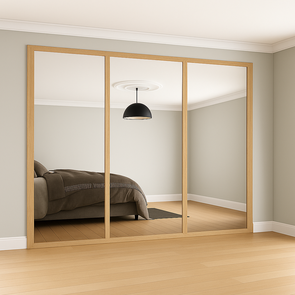 Classic Mirror Sliding Wardrobe Door Kit