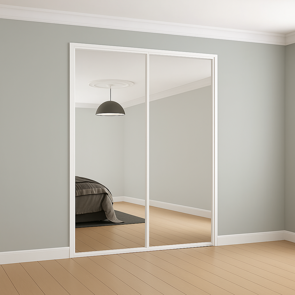 Classic Mirror Sliding Wardrobe Door Kit