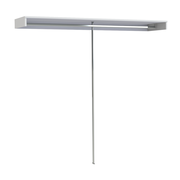Colour Matched Shelf With Hanging Rail