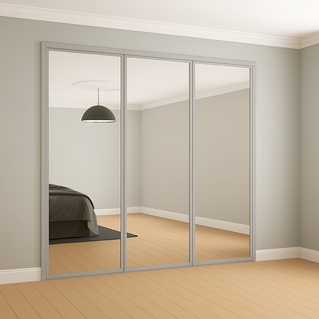 Classic Mirror Sliding Wardrobe Door Kit