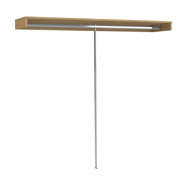 Colour Matched Shelf With Hanging Rail