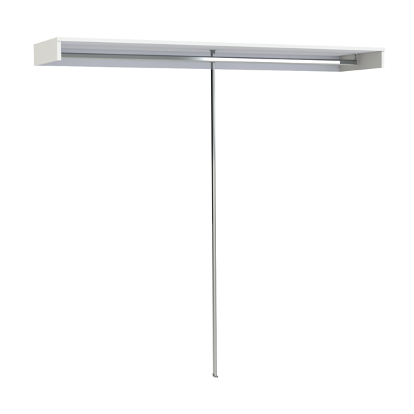 Colour Matched Shelf With Hanging Rail