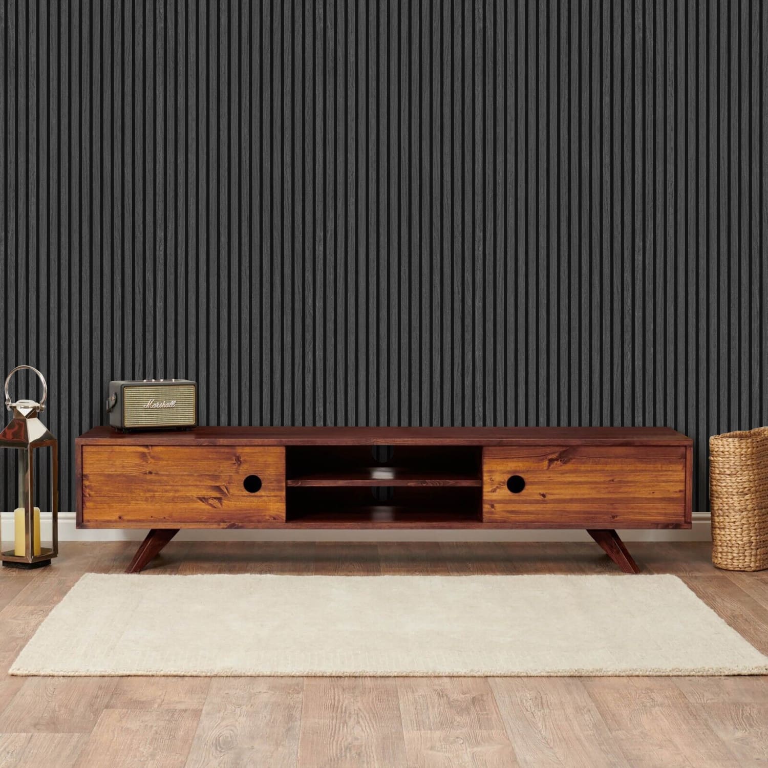 Black Oak Acoustic Wall Panels-2