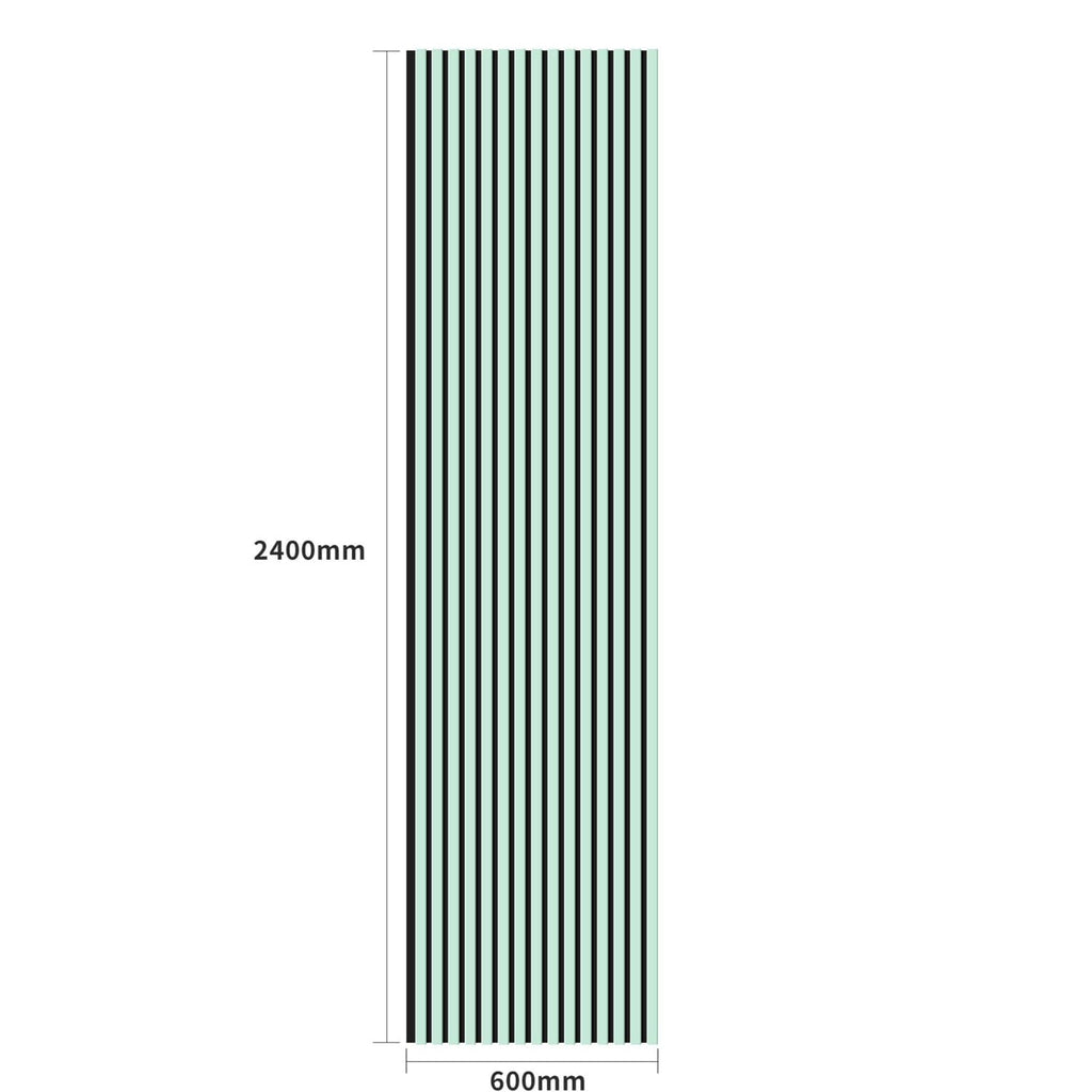 Coloured Acoustic Slatted Wall Panels