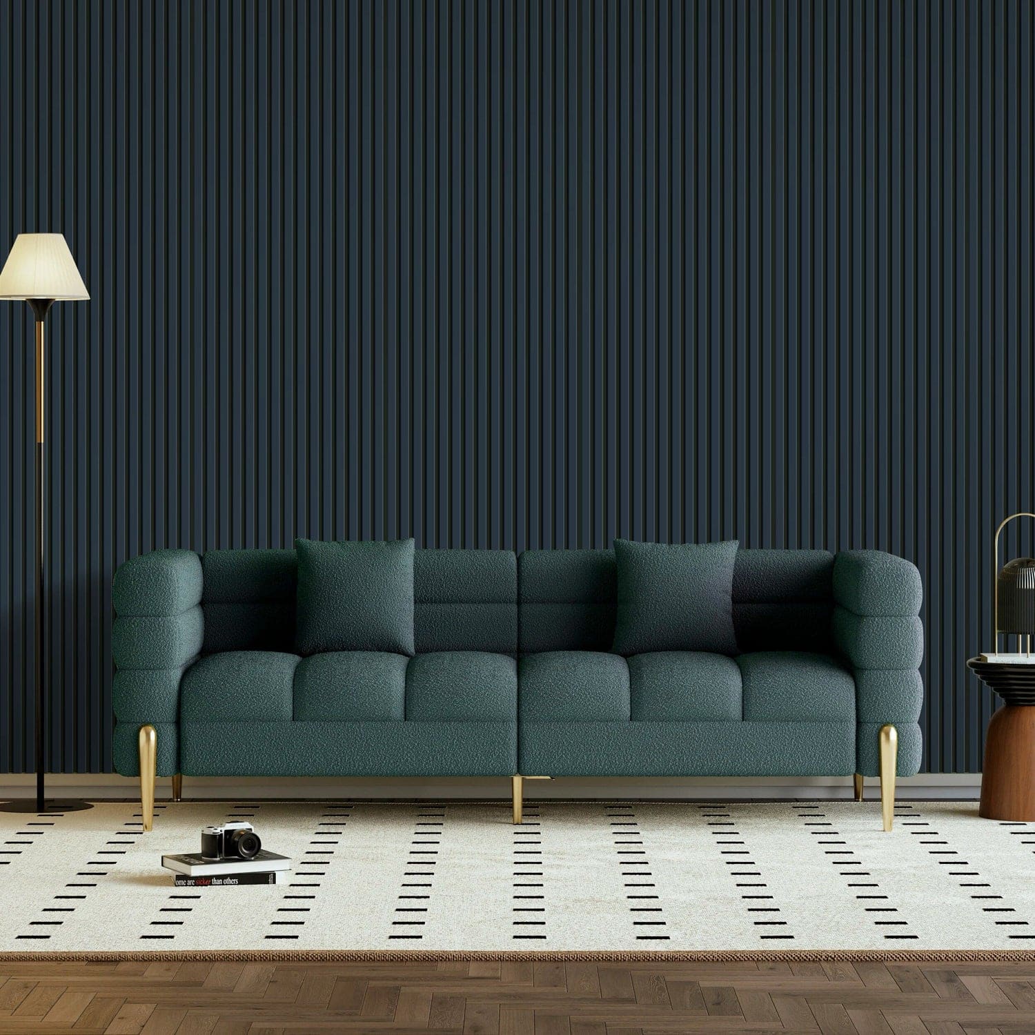 Coloured Acoustic Slatted Wall Panels-4
