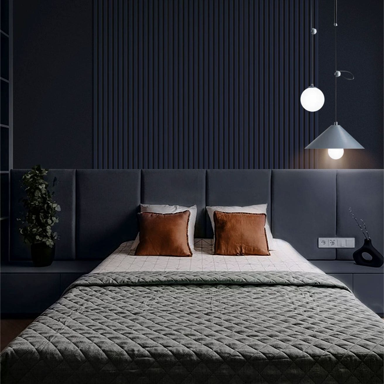 Coloured Acoustic Slatted Wall Panels-3