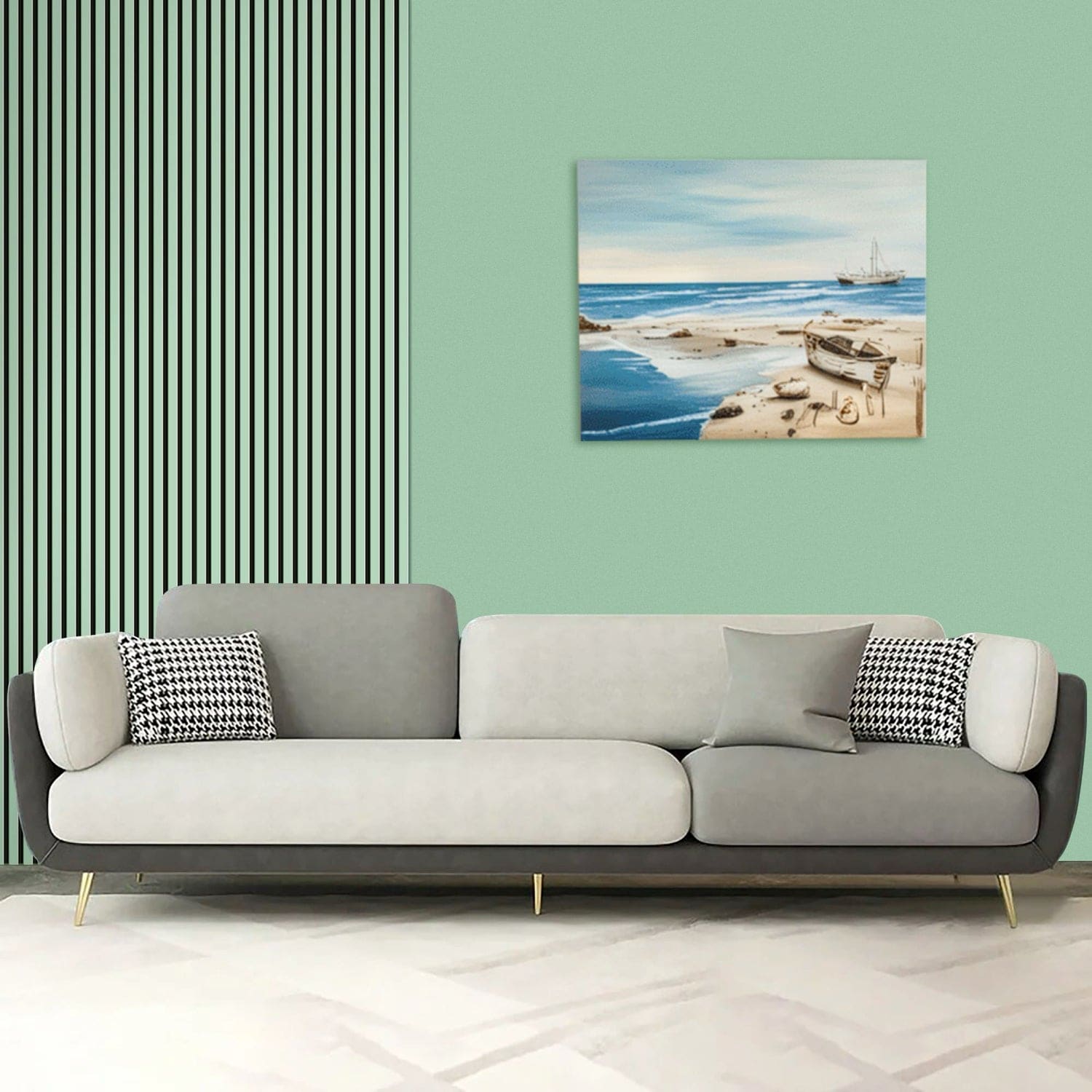 Coloured Acoustic Slatted Wall Panels