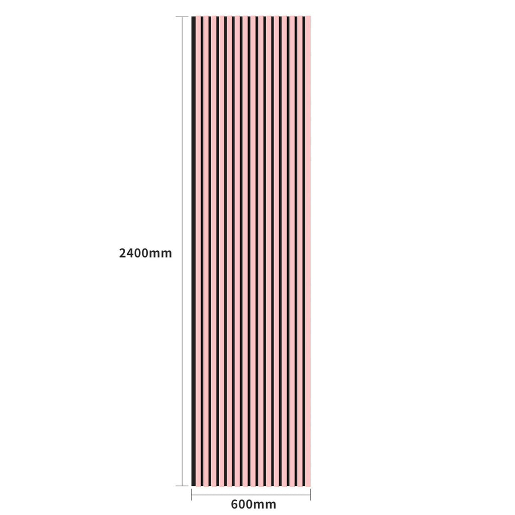 Coloured Acoustic Slatted Wall Panels