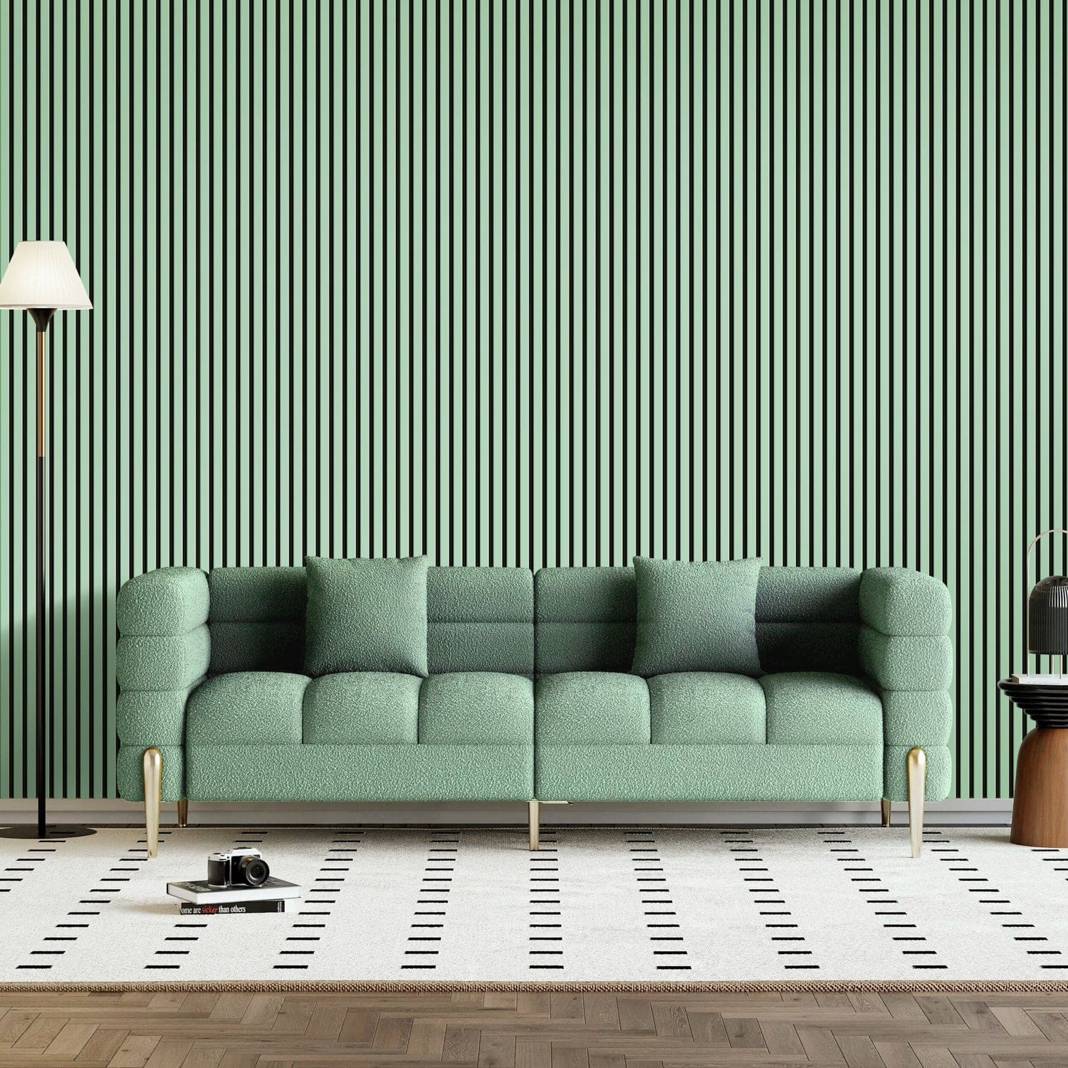Coloured Acoustic Slatted Wall Panels-6