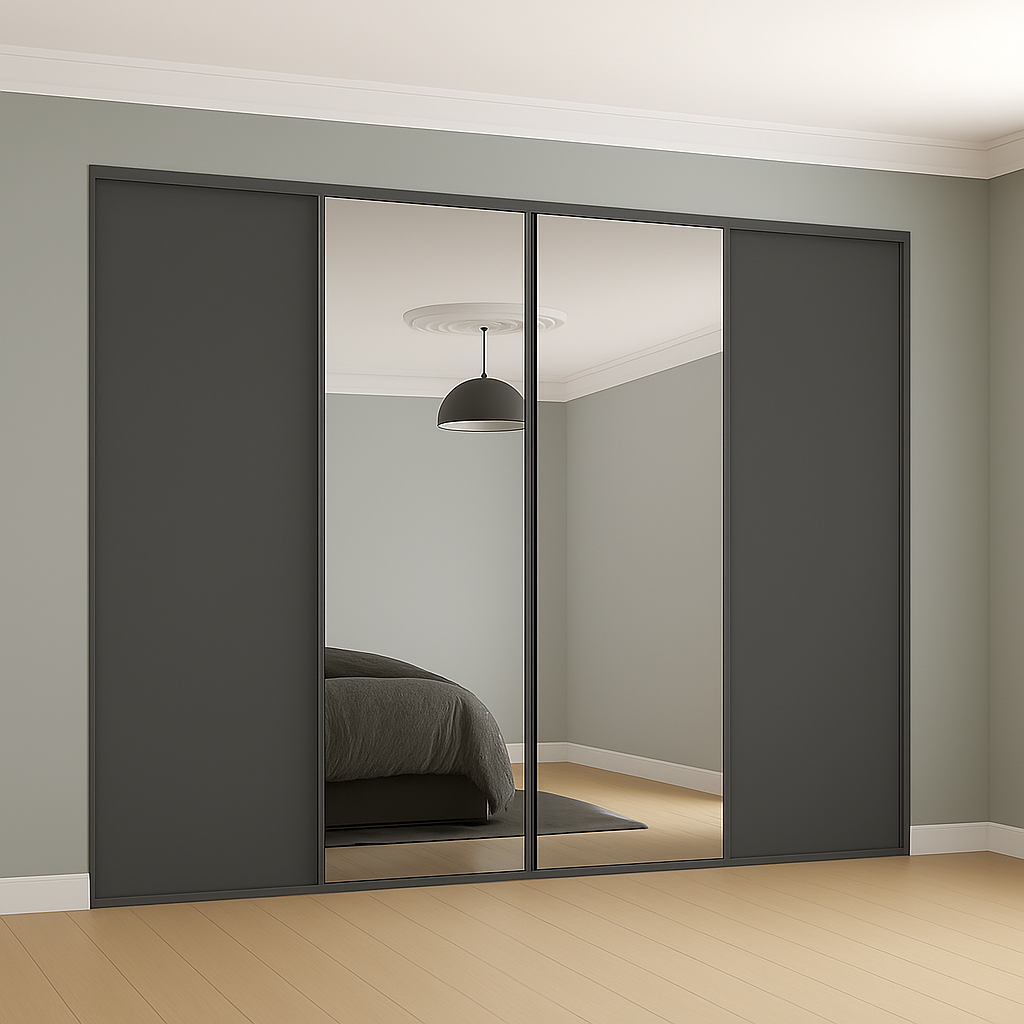 Classic Mirror and Panel Wardrobe Door Kits