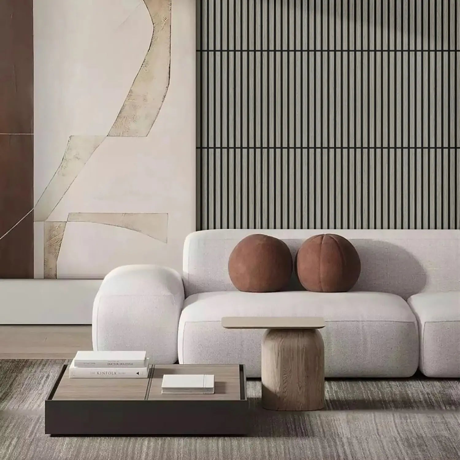 Grey Oak Acoustic Wall Panels Pack of 4-0
