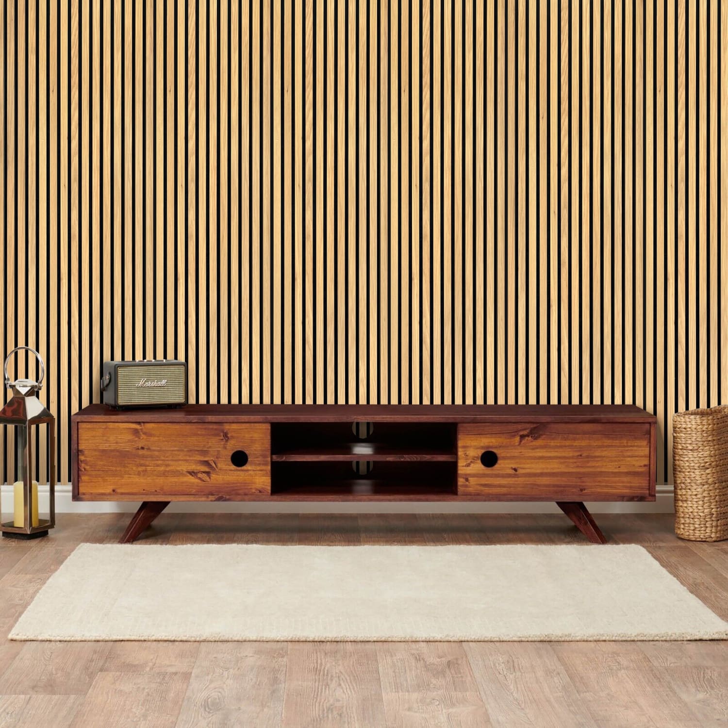 Natural Oak Acoustic Wall Panels-2