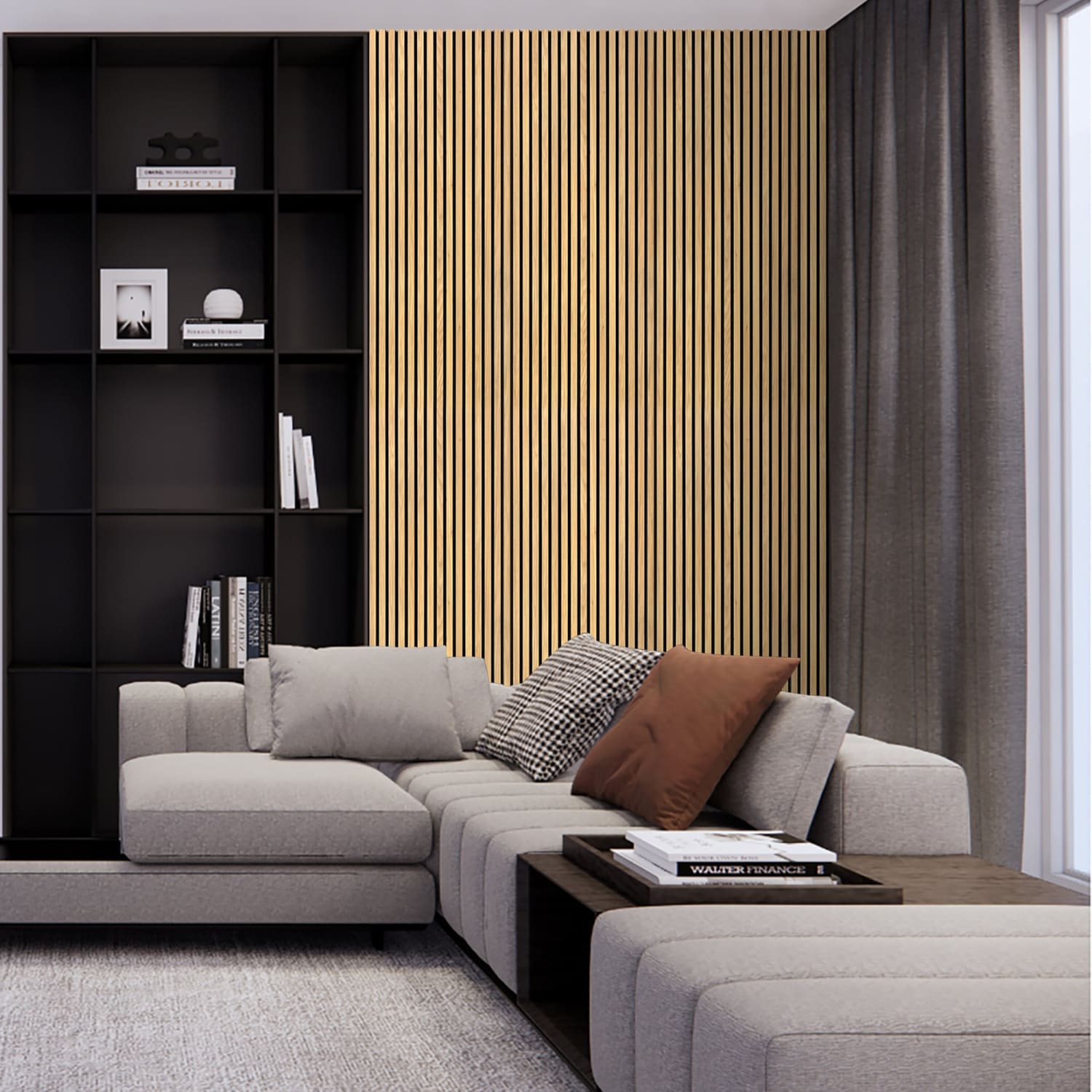 Natural Oak Acoustic Wall Panels-1